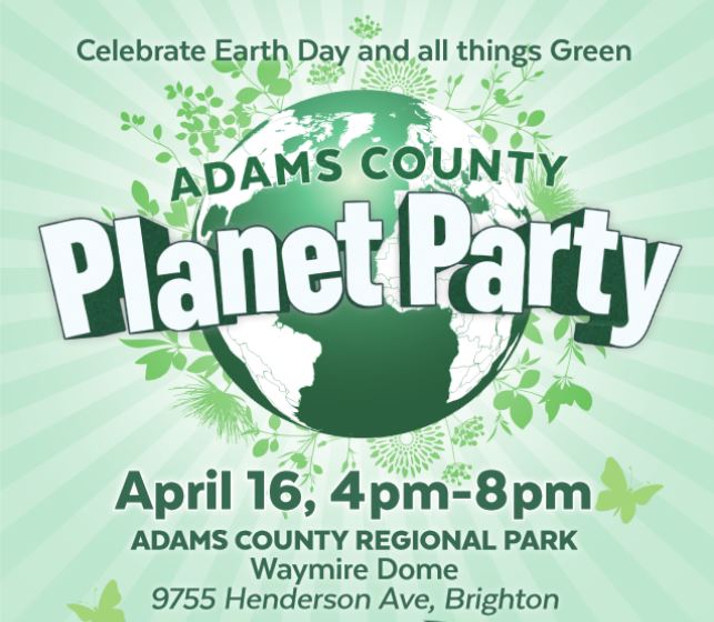 Adams County Planet Party Flyer